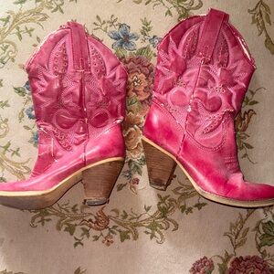 Women's Pink Western Boots